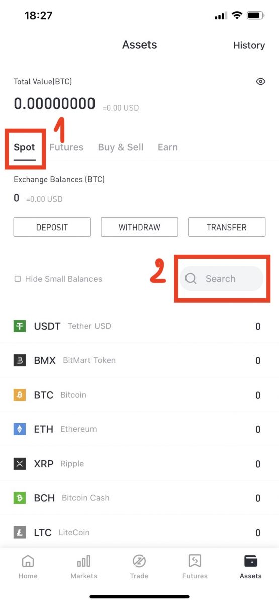Kā noguldīt kriptovalūtu vietnē BitMart