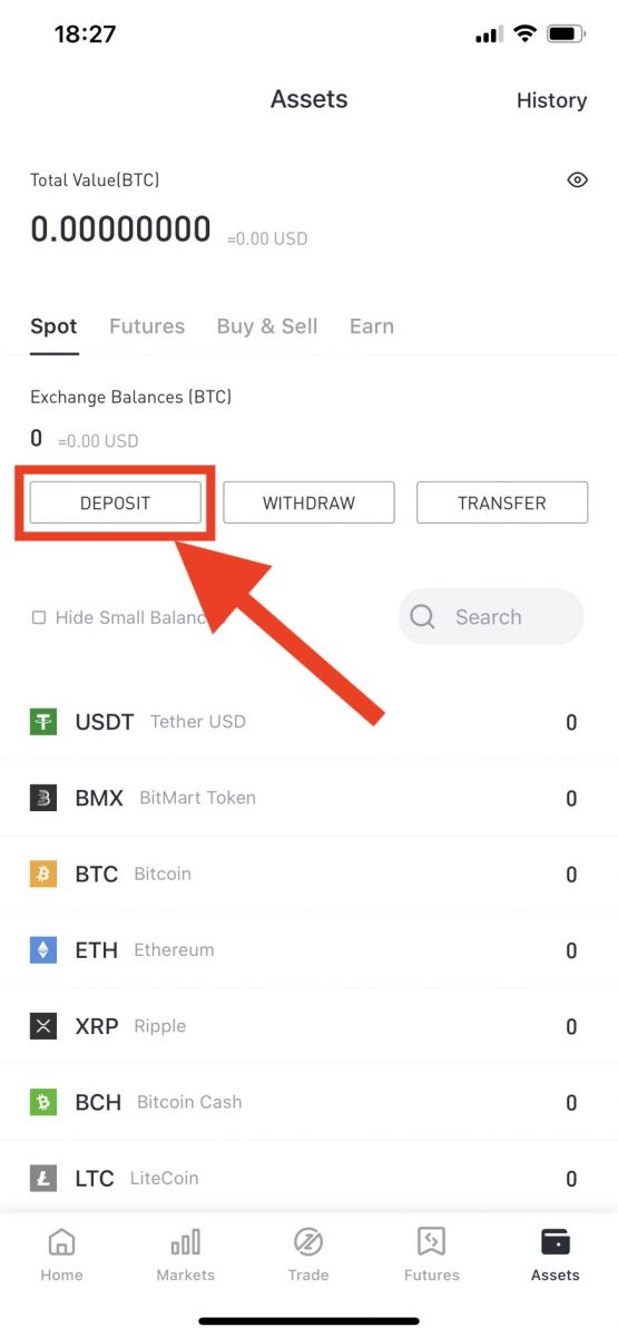 Momwe Mungatulutsire ndi Kupanga Deposit mu BitMart Momwe Mungatulutsire ndi Kupanga Deposit mu BitMart
