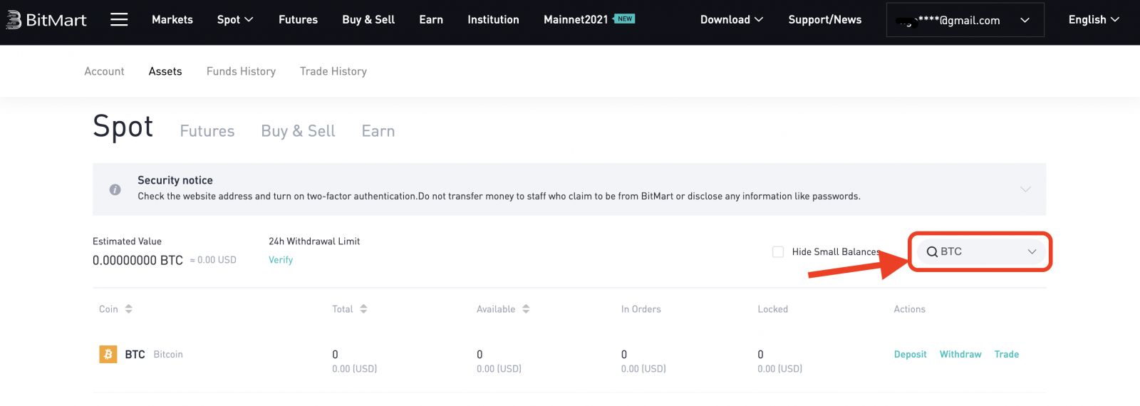 Kā noguldīt kriptovalūtu vietnē BitMart