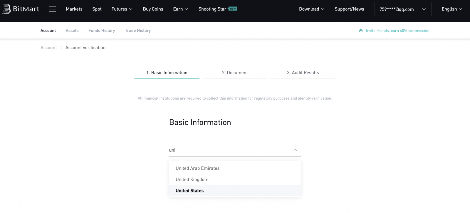 Sådan identitetsbekræftelse (KYC) Tutorial i BitMart Sådan identitetsbekræftelse (KYC) Tutorial i BitMart