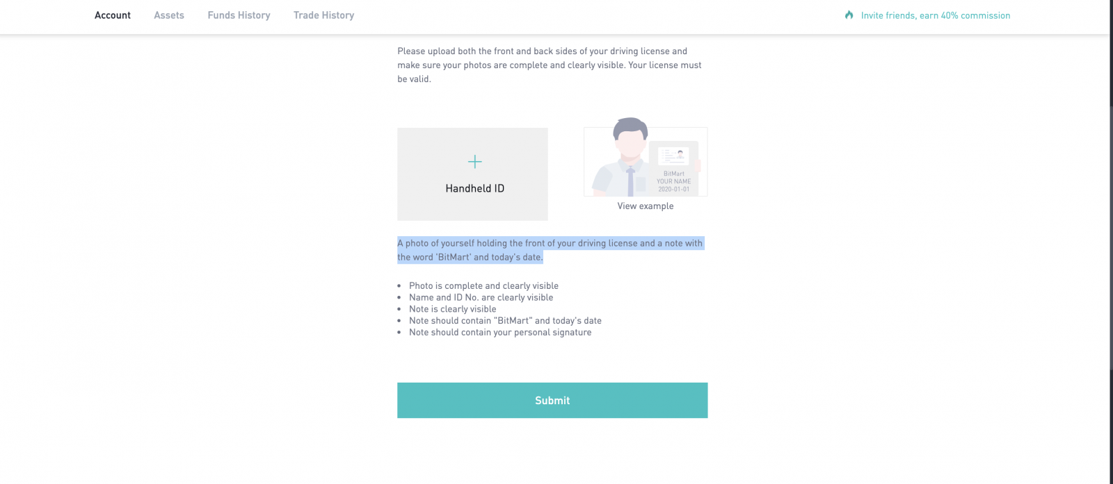 آموزش نحوه تأیید هویت (KYC) در BitMart