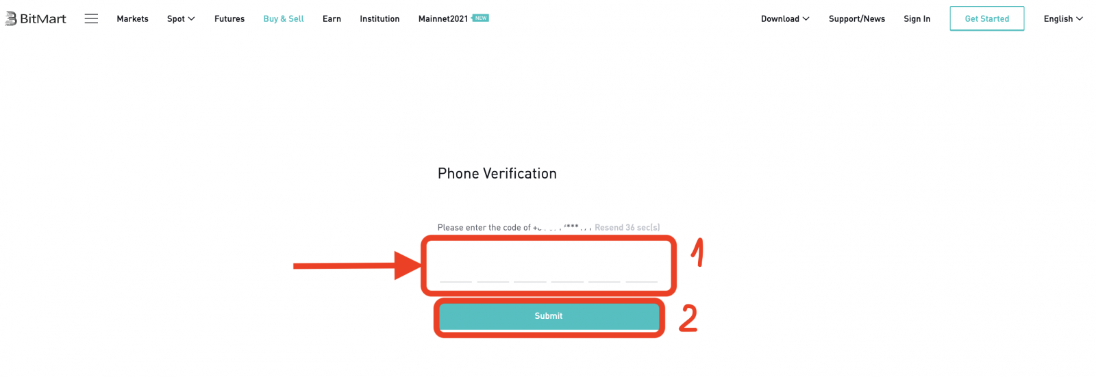 Kako se prijaviti in položiti v BitMart