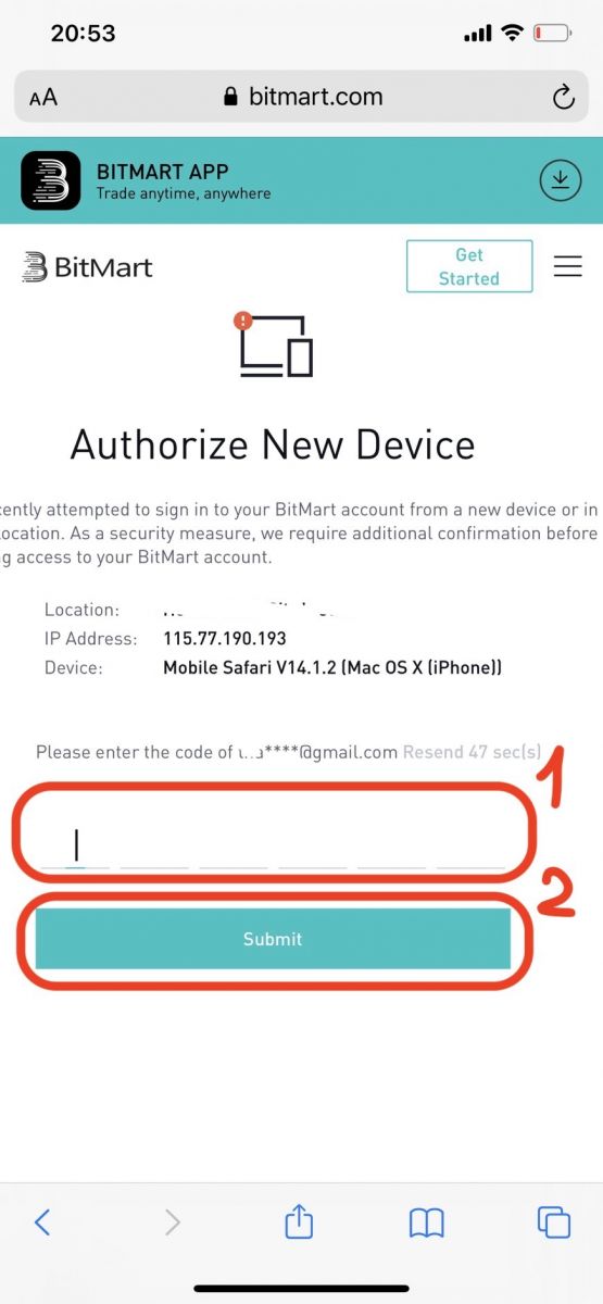 Kako se prijaviti in položiti v BitMart
