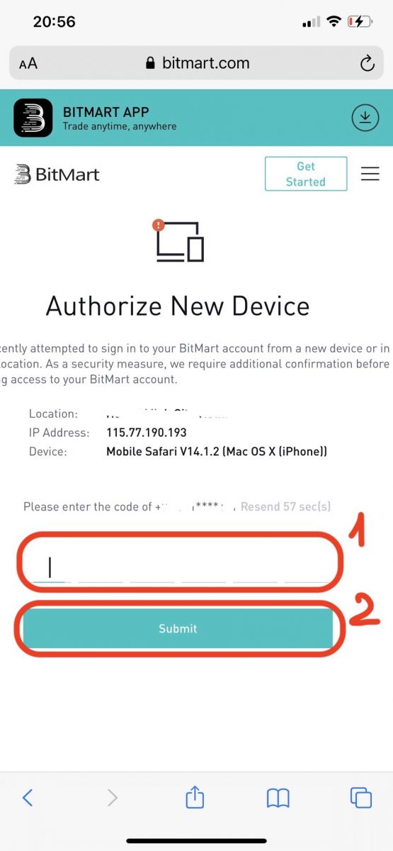 Kako se prijaviti in položiti v BitMart