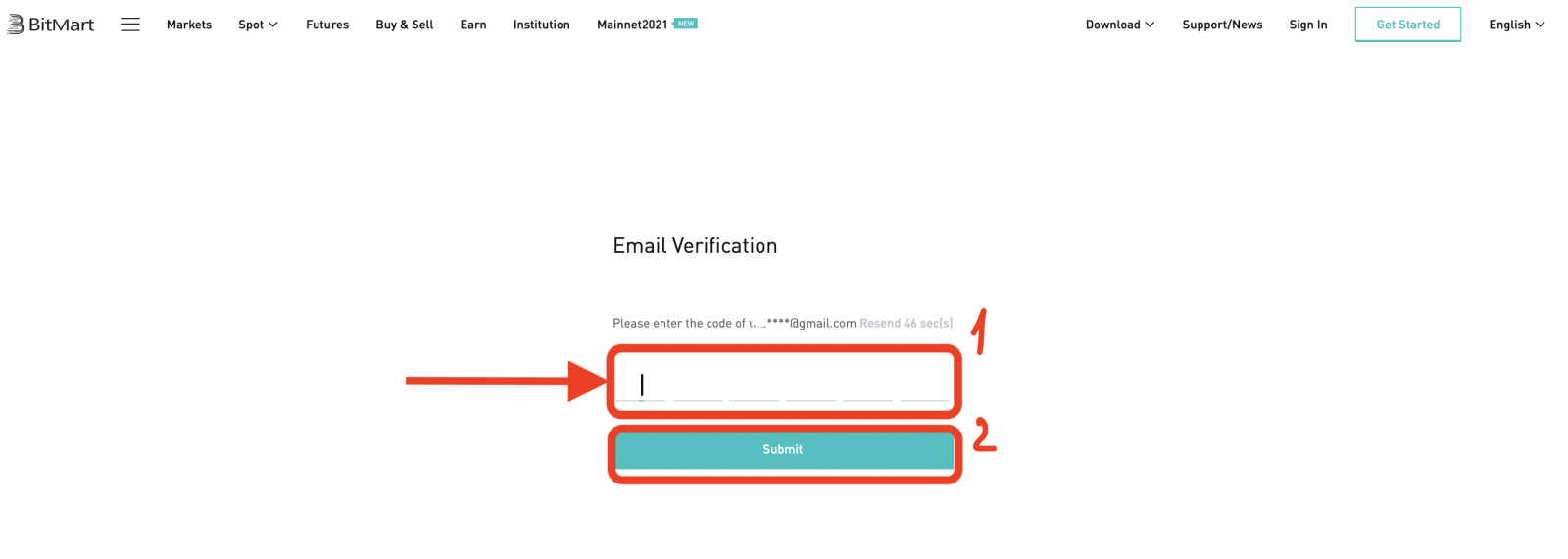 Kako se prijaviti in položiti v BitMart