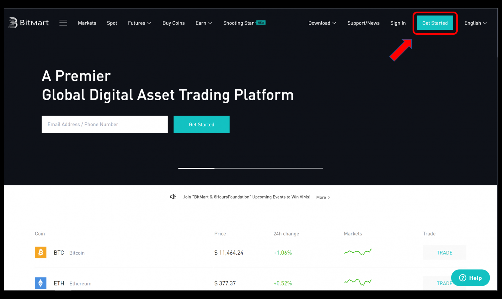 How to Register and Verify Account in BitMart