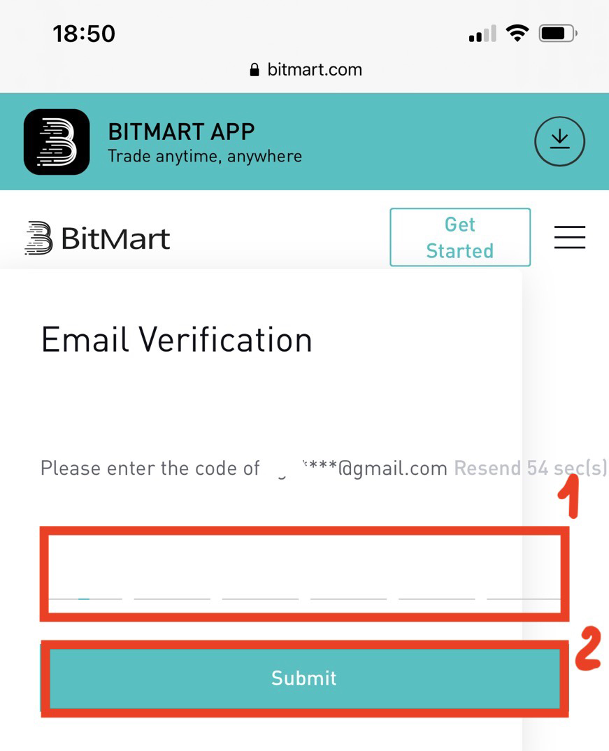 How to Register and Verify Account in BitMart