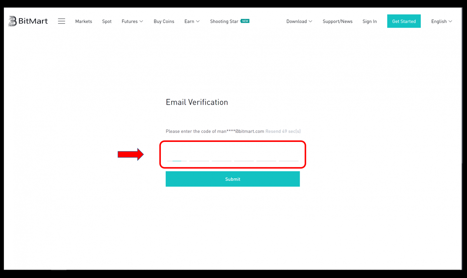 How to Register and Verify Account in BitMart