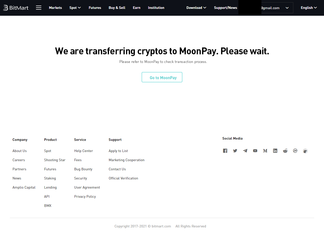 Momwe Mungagulitsire Ndalama ndi MoonPay mu BitMart Momwe Mungagulitsire Ndalama ndi MoonPay mu BitMart