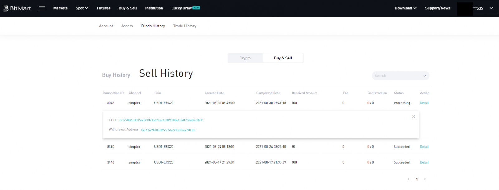 BitMart-da Simplex bilan tangalarni qanday sotish mumkin BitMart-da Simplex bilan tangalarni qanday sotish mumkin