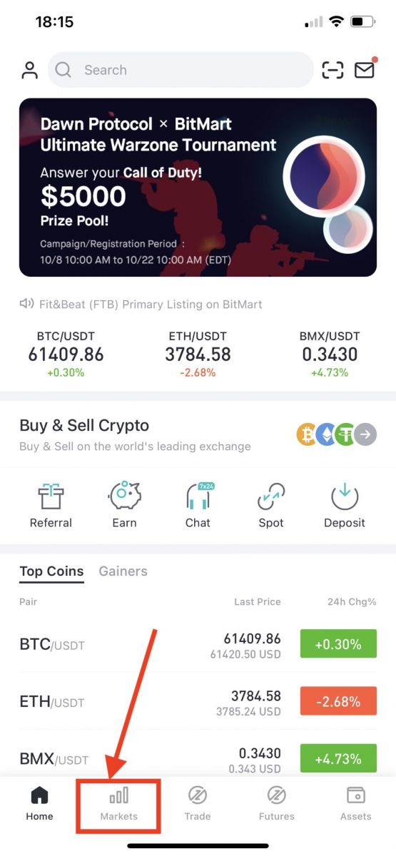 Como registrar e negociar criptomoedas no BitMart