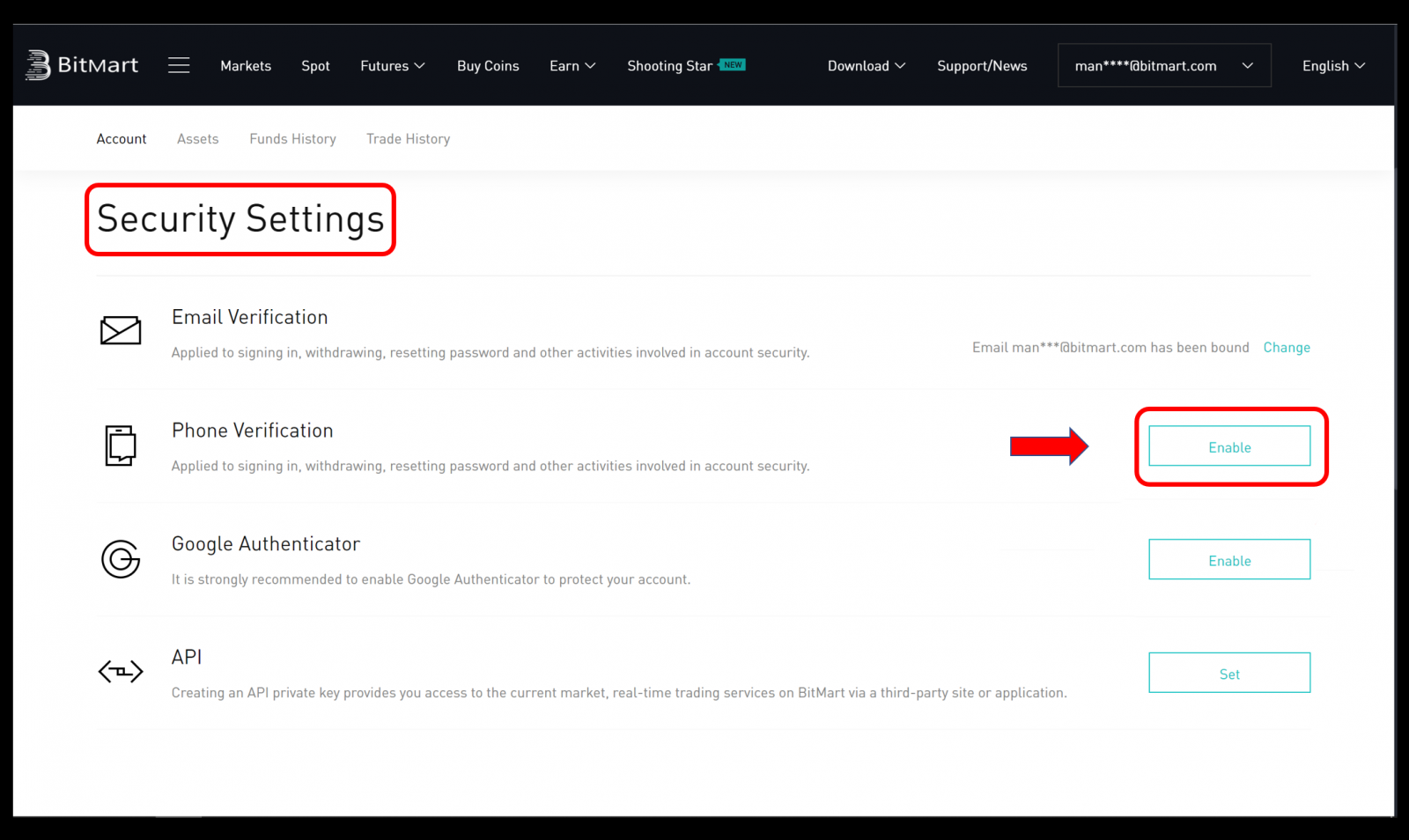 How to Register and Verify Account in BitMart